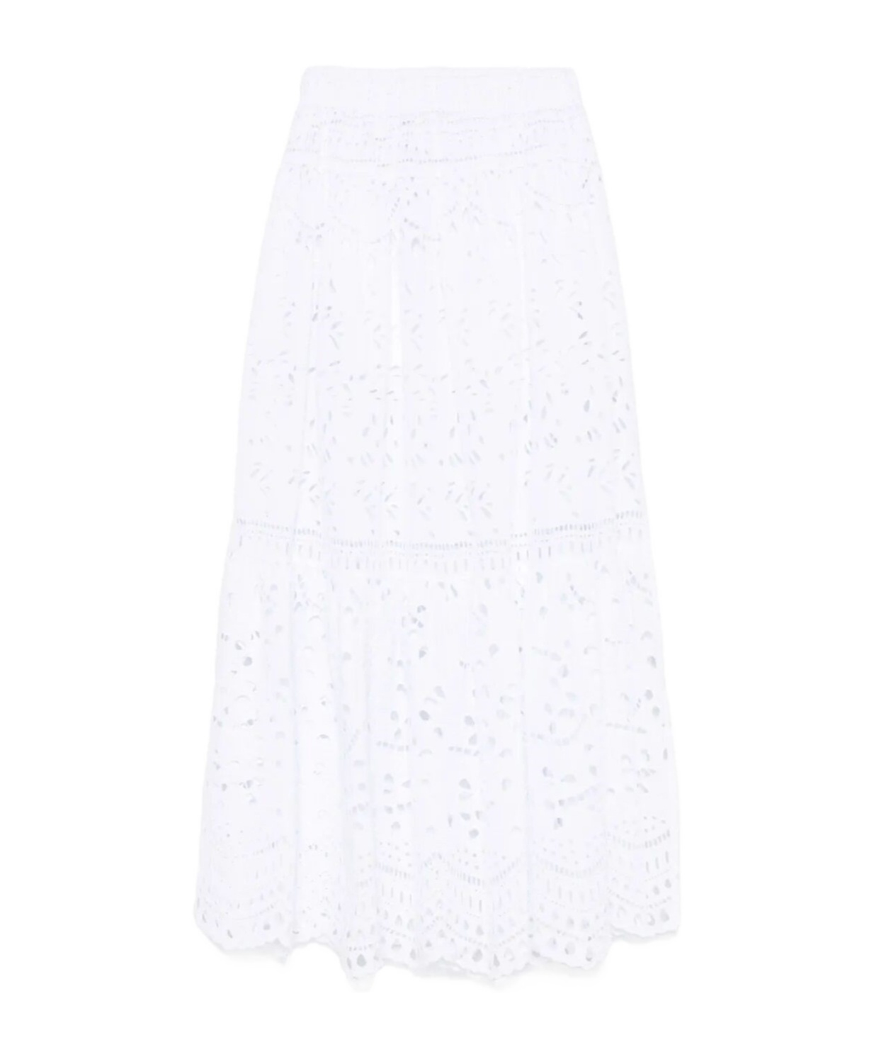 Ermanno Scervino Maxi Skirt With Intricate Cut-out Patterns