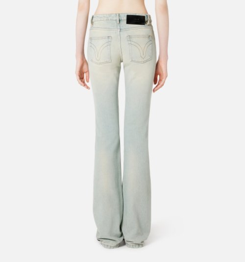 Ami Alexandre Mattiussi Low-rise Bootcut Jeans In Gray