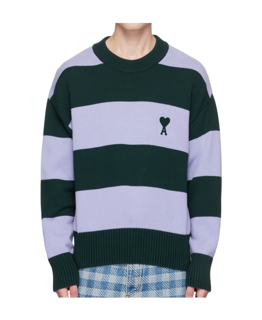 Ami Alexandre Mattiussi Ami De C Ur Sweater In Green