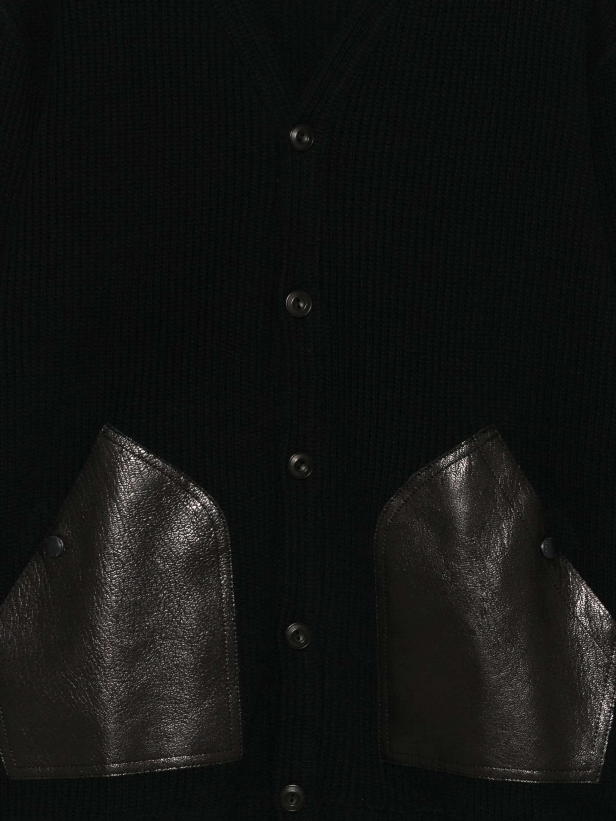 Junya Watanabe Wool Cardigan In Black