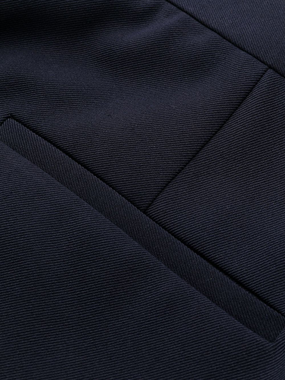 Stella Mccartney Stella Mc Cartney Navy Blue Stretch Polyester Blend Pant In Black