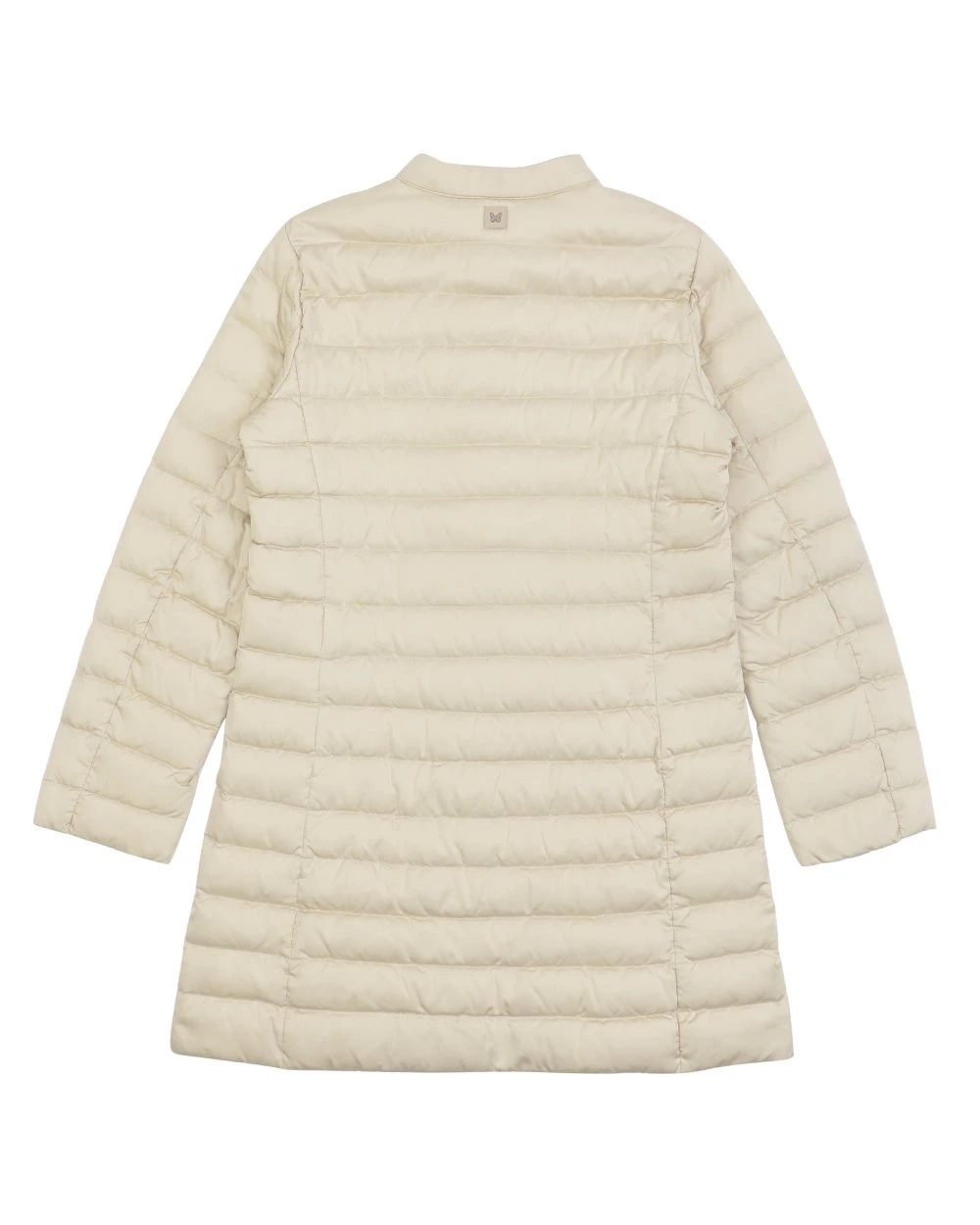 Weekend Max Mara Logo Quilted Down Jacket In White