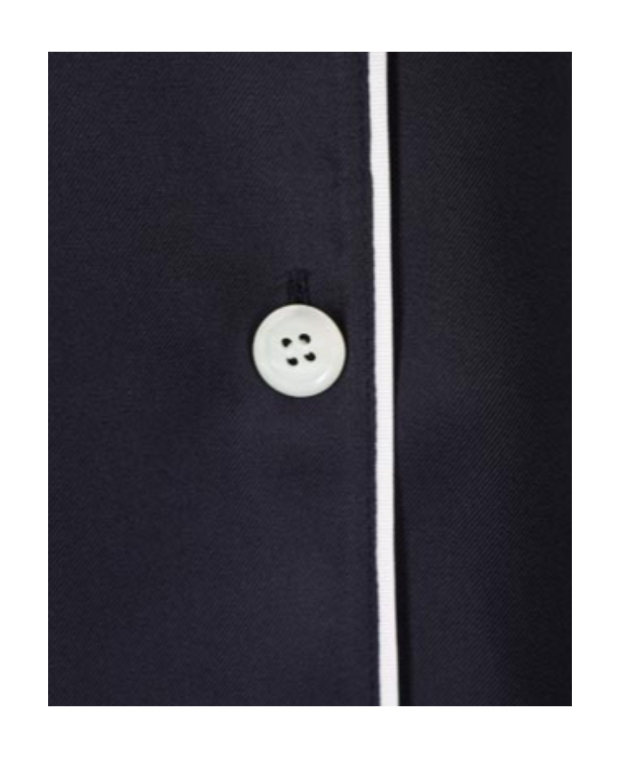 Prada Short-sleeve Silk Shirt In Blue