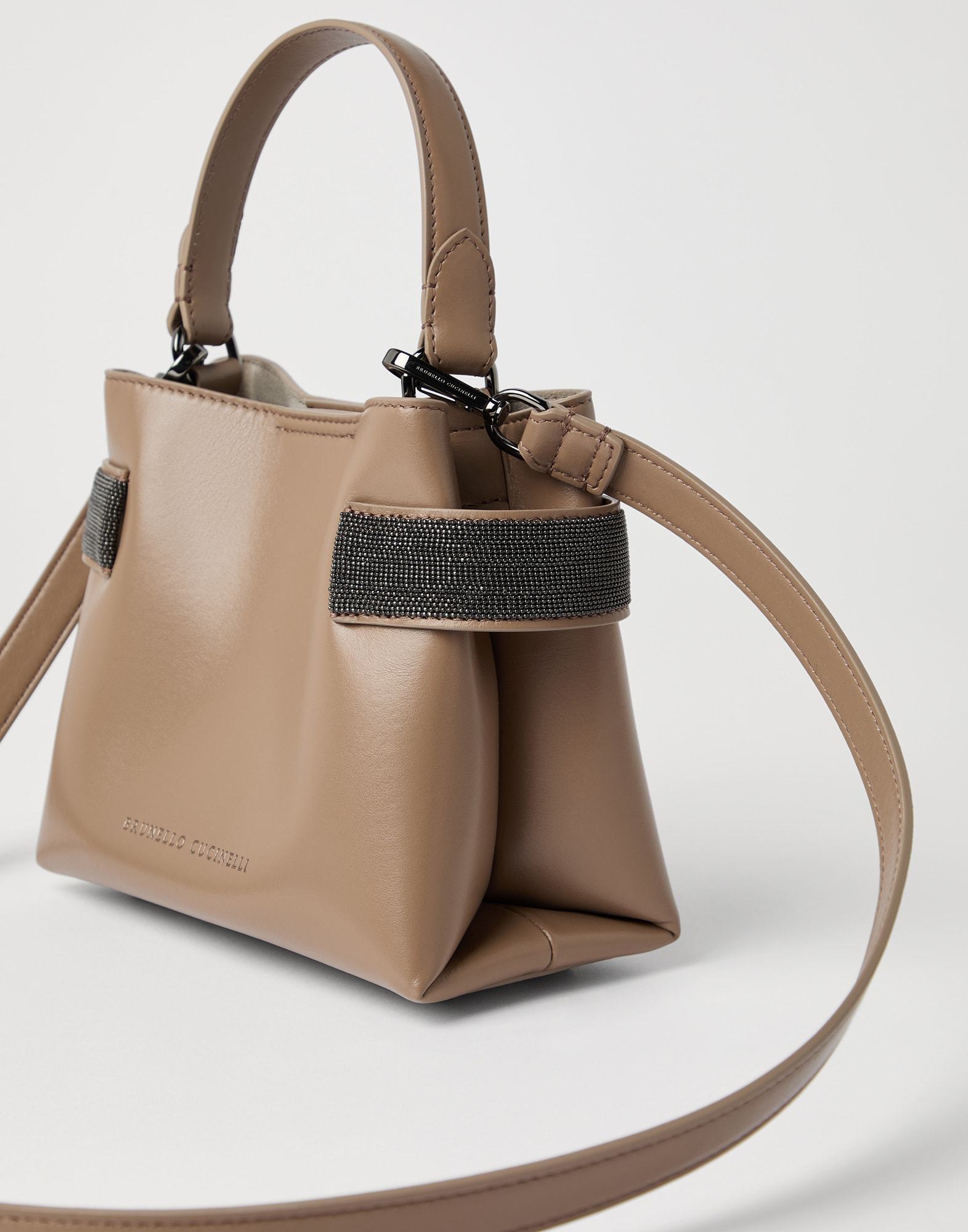 Brunello Cucinelli Women Hazelnut Essence Small Top-handle Bag In Brown