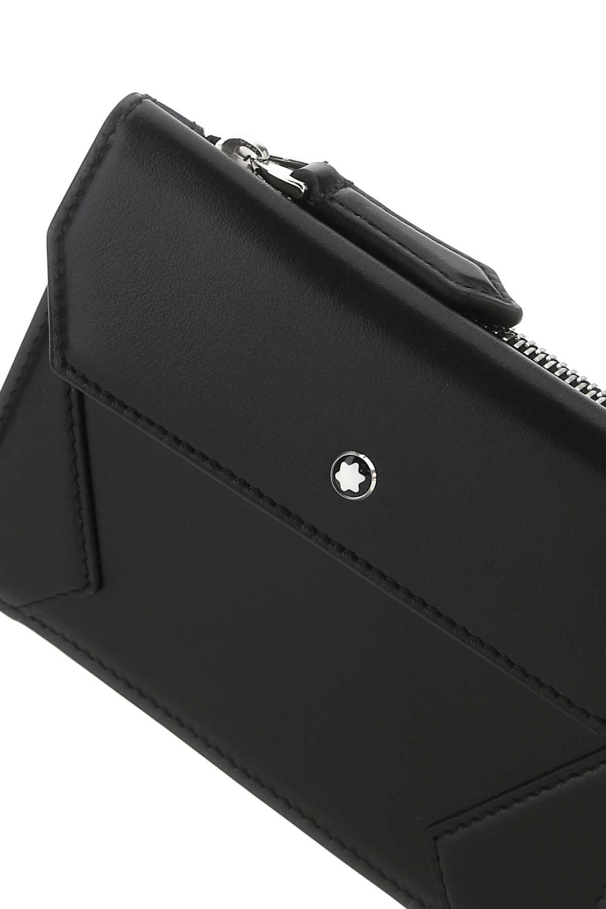 Montblanc Compact Leather Wallet In Black