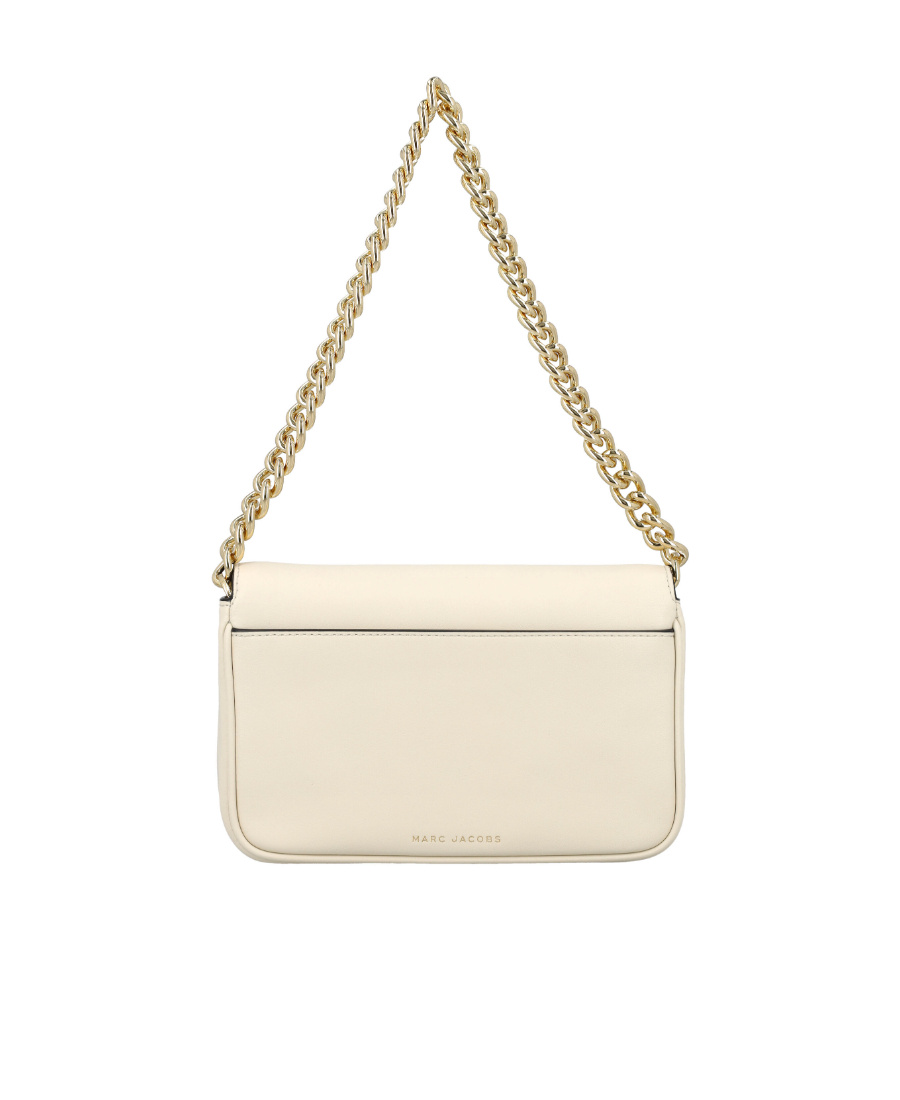 Marc Jacobs The J Marc Foldover Top Shoulder Bag In White