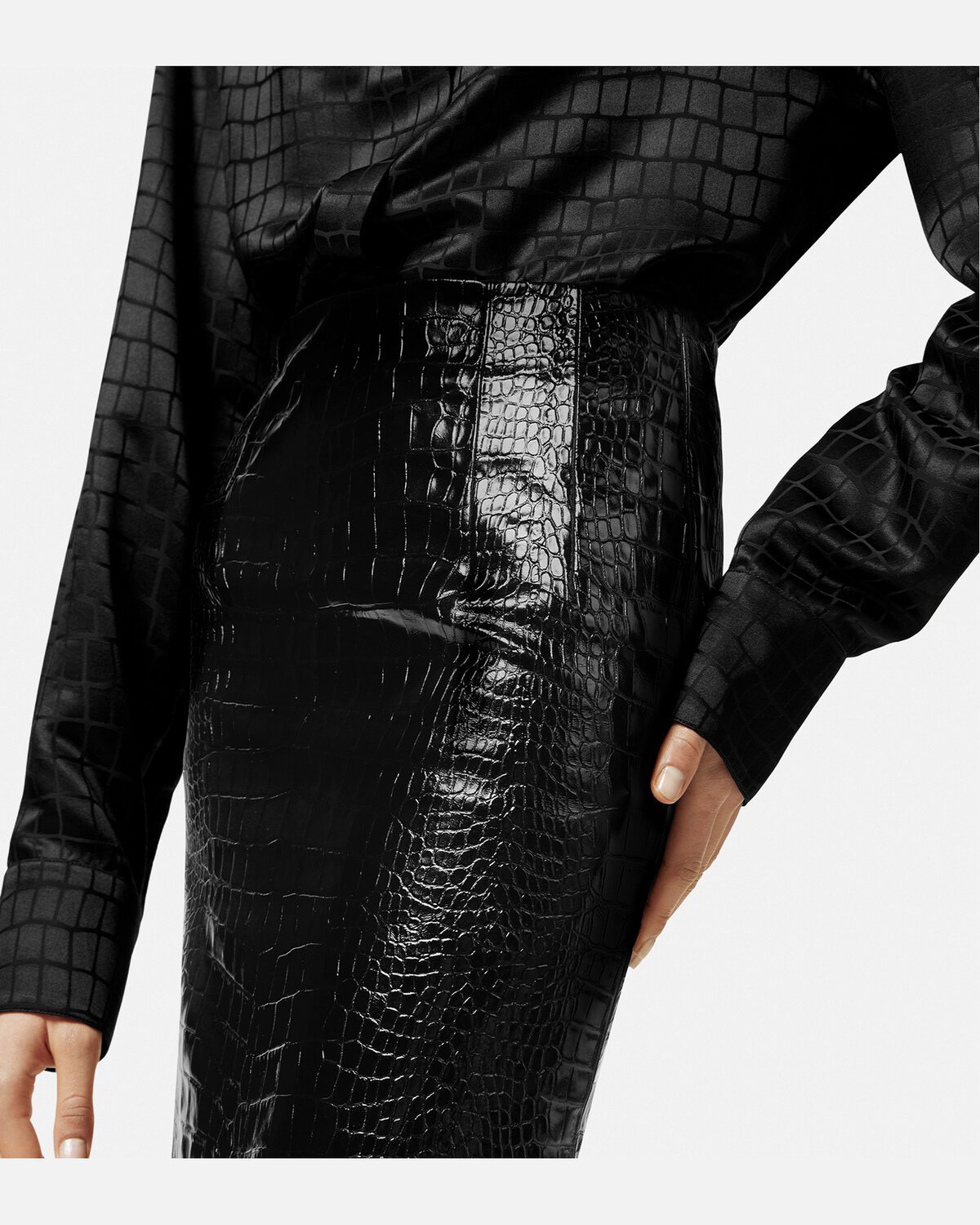 Versace Skirts In Black