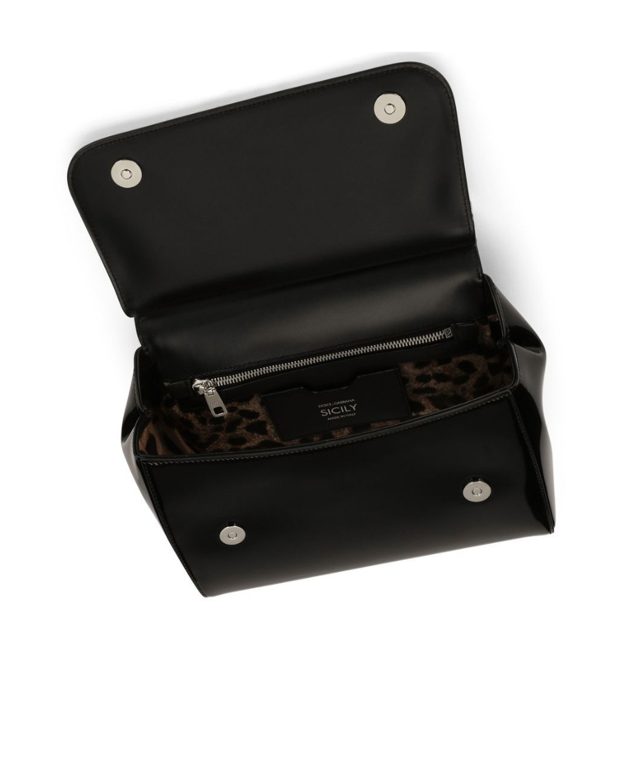 Dolce & Gabbana Kim Dolce&gabbana Medium Sicily Handbag In Black