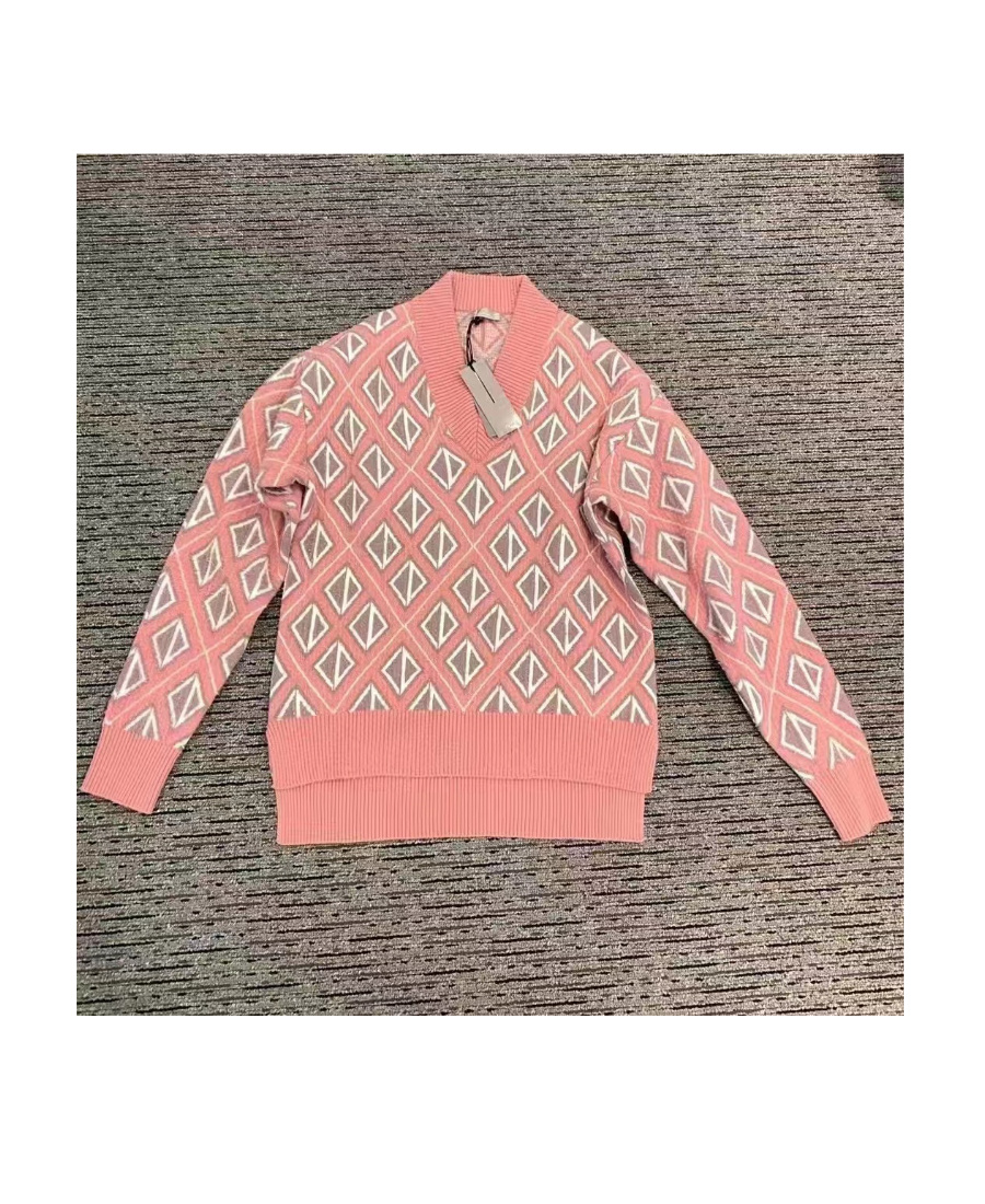 Dior Long-sleeved Sweater In Pink