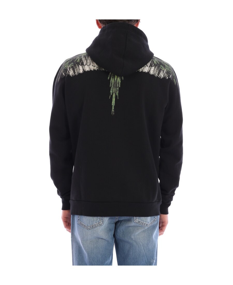MARCELO BURLON COUNTY OF MILAN WING PRINTED HOODED SWEATER