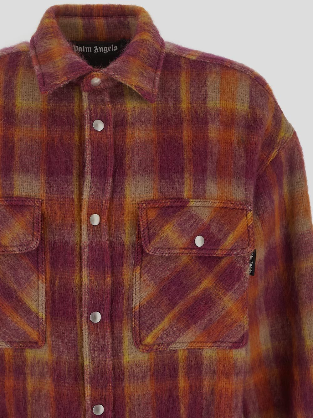 PALM ANGELS PALM ANGELS PLAID-PRINTED BUTTONED OVERSHIRT