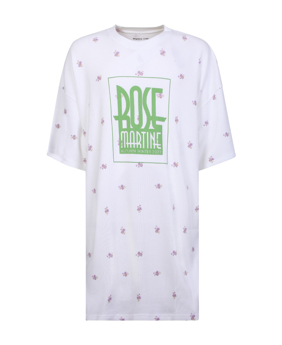 Martine Rose Flora Print T-shirt In White