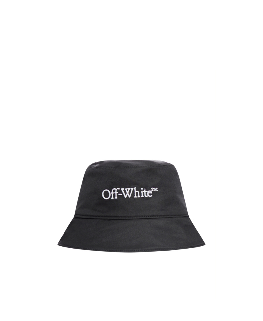 Off-white Off White Cappello Bucket Con Ricamo In Black