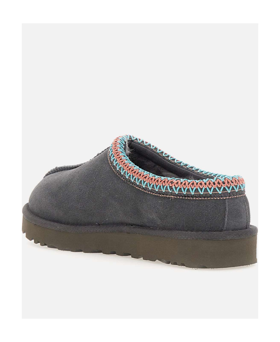 Shop Ugg Tasman Suede Slippers In Black