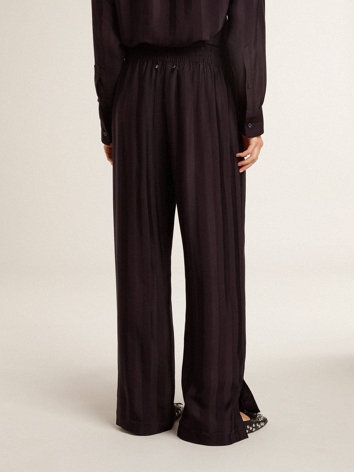 Golden Goose Elastic Waist Casual Pants In Black