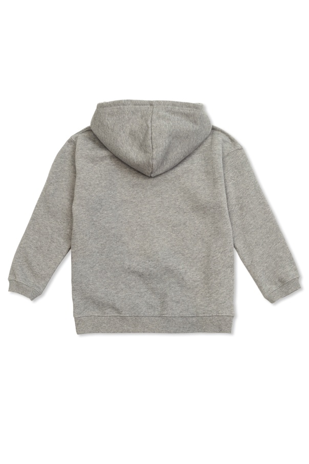 Bonpoint Logo-embellished Hoodie In Gray