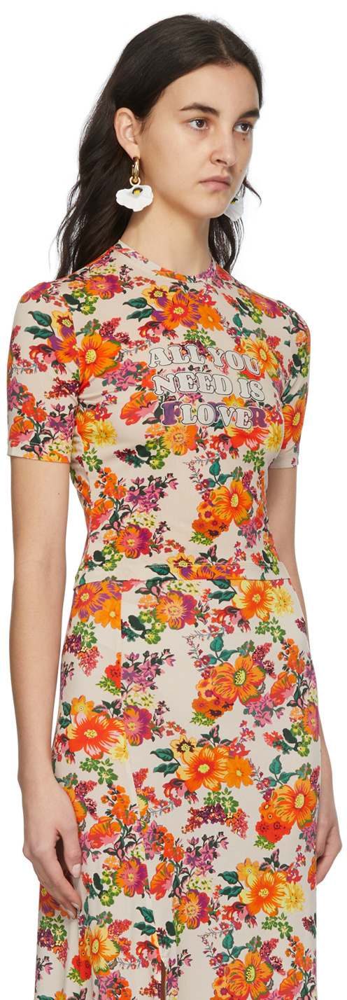 RABANNE PATTERN PRINTED SHORT-SLEEVED T-SHIRT