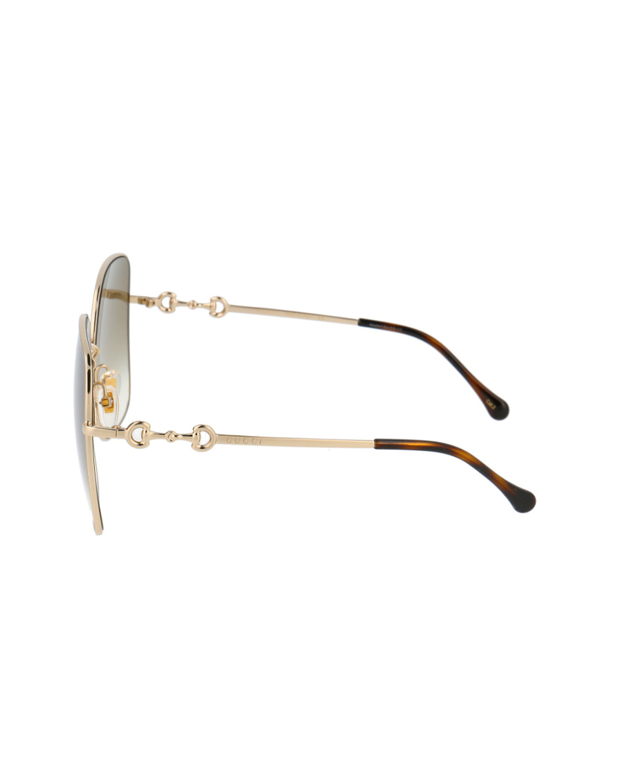 Gucci Square Frame Sunglasses In Nude