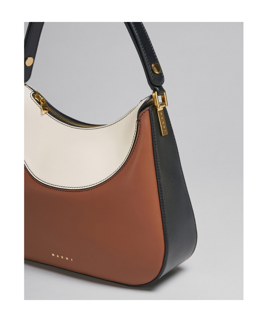 Marni Small Milano Shoulder Bag In Brown
