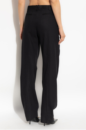 Versace Belt Loops Slacks In Black