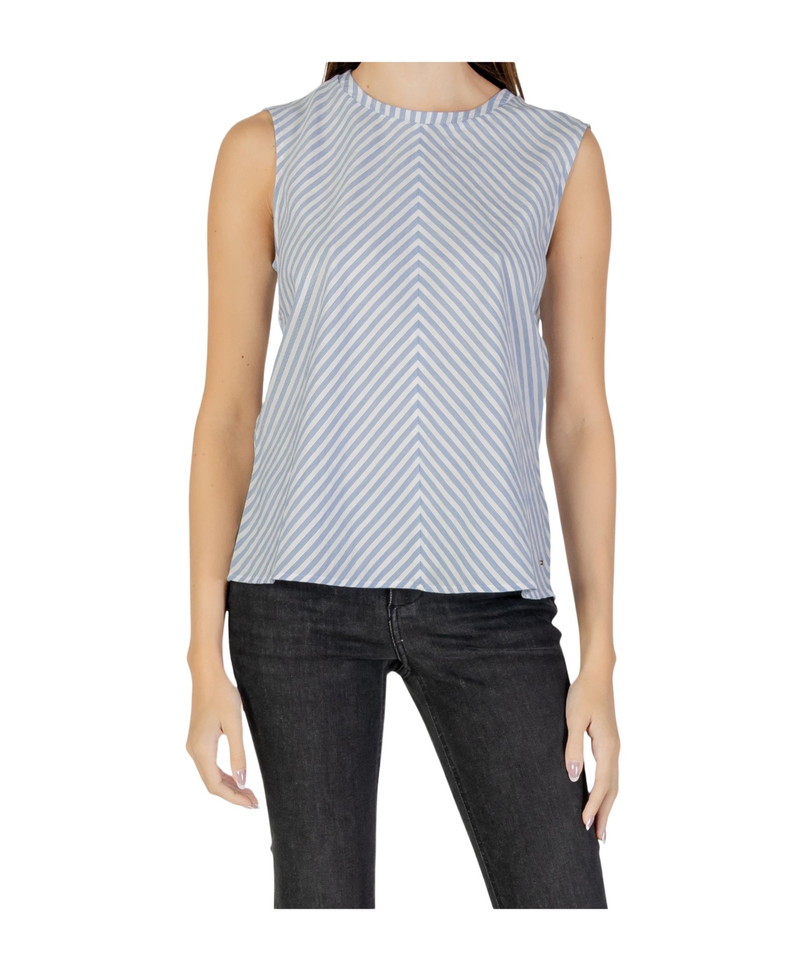 Tommy Hilfiger Striped Blouse In Blue