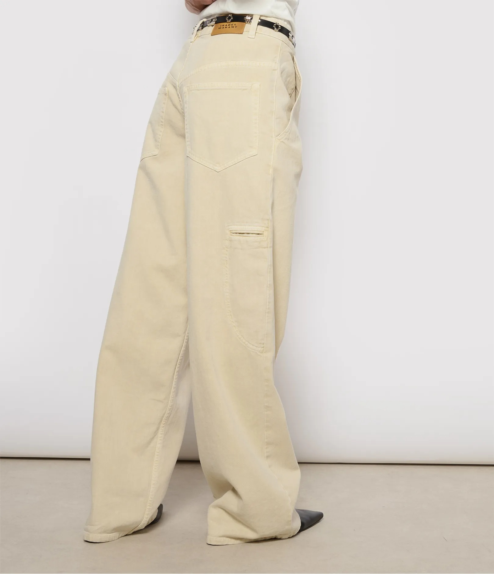Isabel Marant Étoile Belt-loop Jeans In Nude