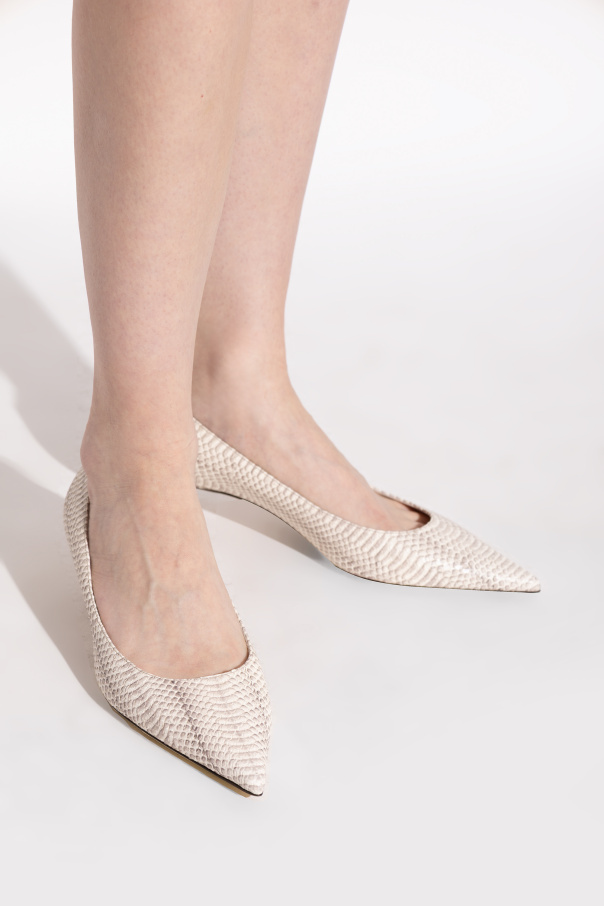 Jimmy Choo 40mm Amelia Snakeskin Pointed-toe Pumps In Animal Print