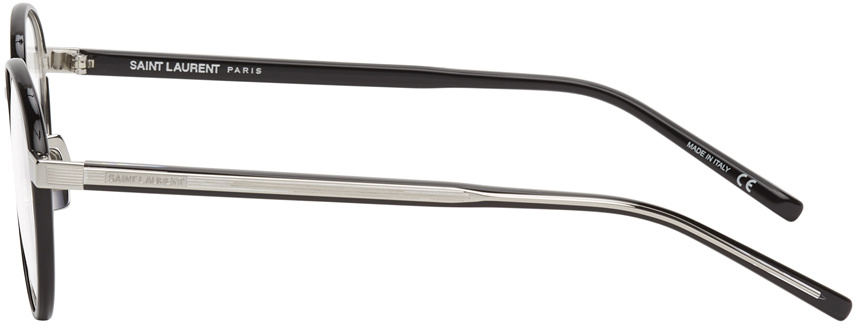 Saint Laurent Round Frame Glasses In Black