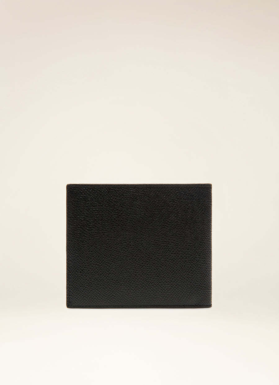 Bally Trasa Logo Plaque Bi-fold Wallet In Black