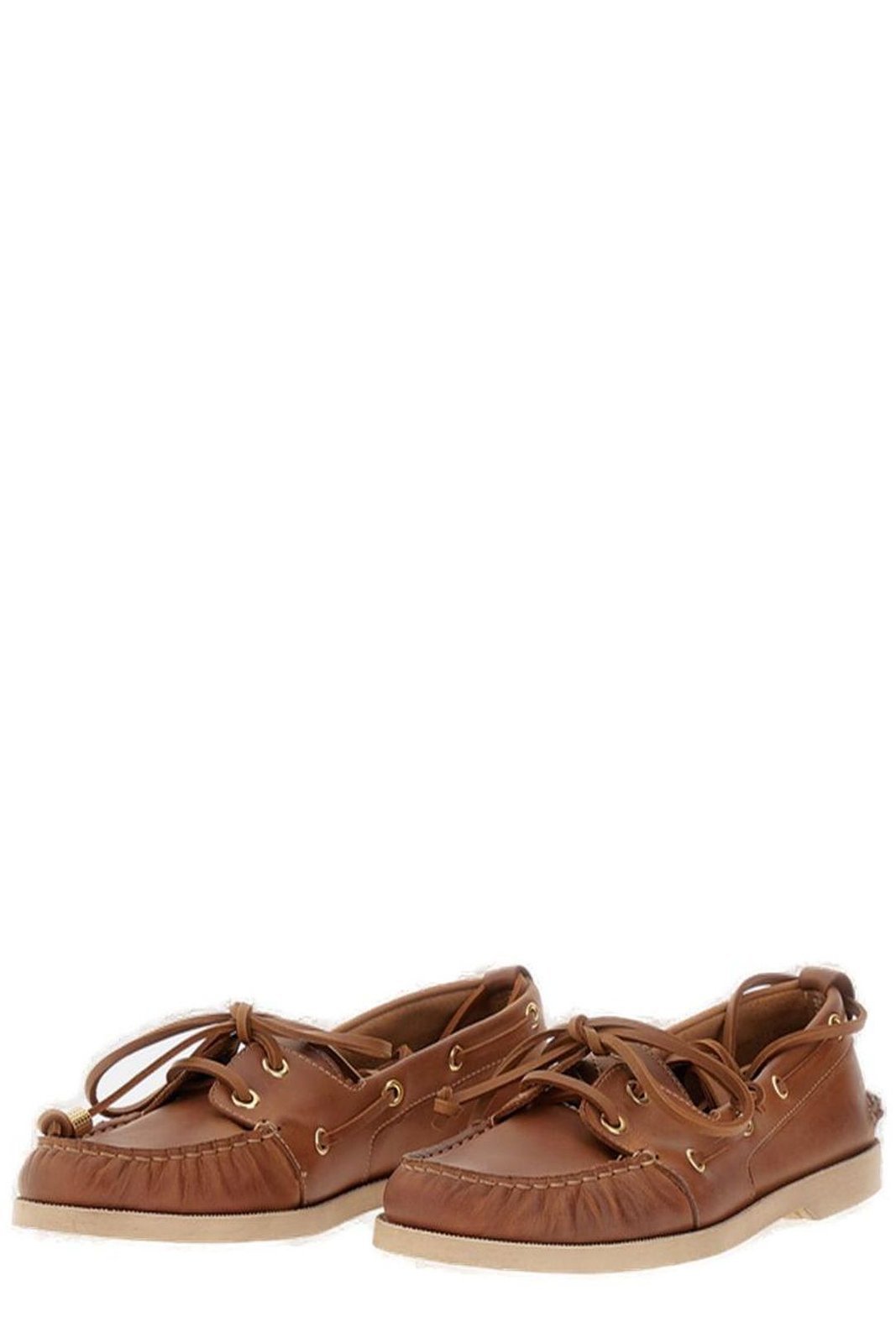Golden Goose Deluxe Brand Ruched Lace-up Loafers In Multi