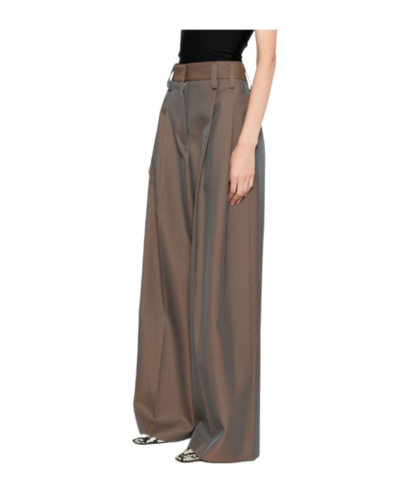 Jil Sander Wide-leg Trousers In Brown