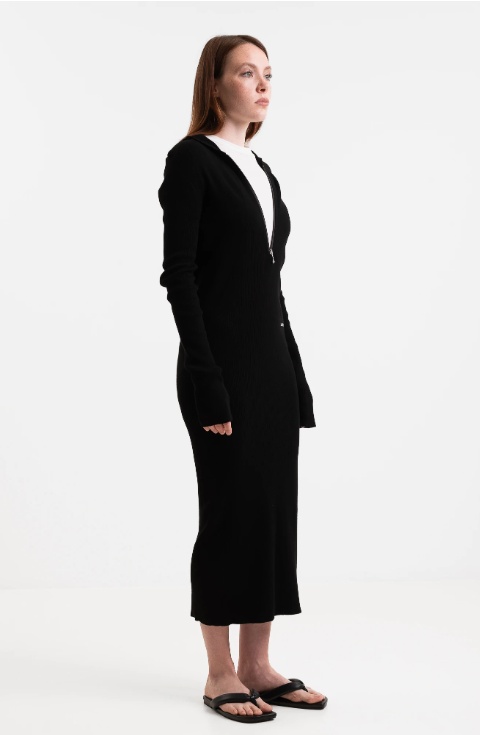 Jil Sander Dress With Logo In Black