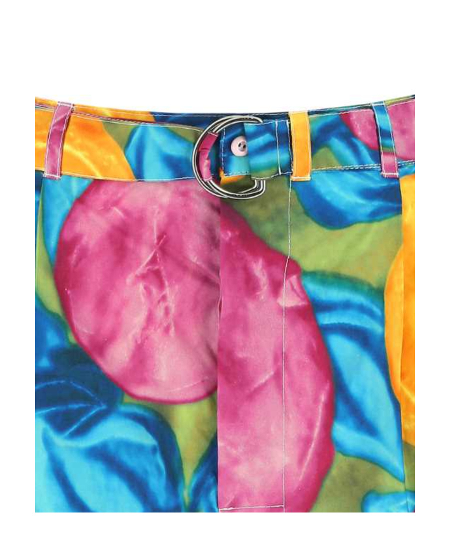 Marni Multicolor Print Bermuda Shorts In Yellow