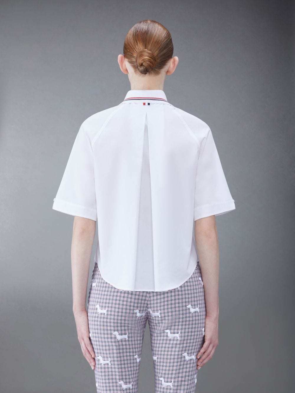 Thom Browne Box Pleat Cotton Shirt In White