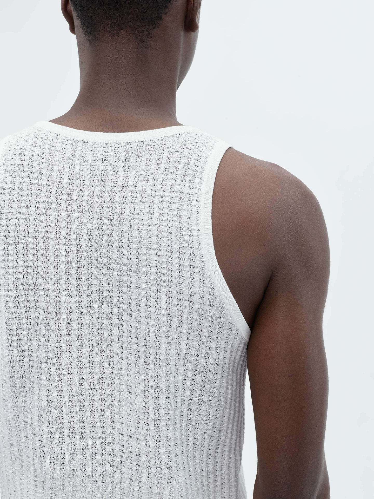 Amiri Waffle Suture Vest In Multicolor