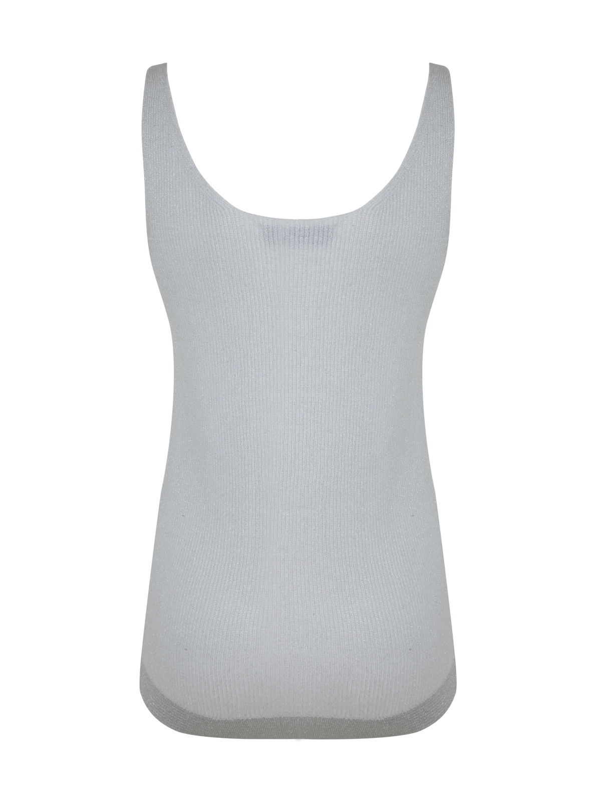 Fabiana Filippi Round-necked Knitted Vest In Gray