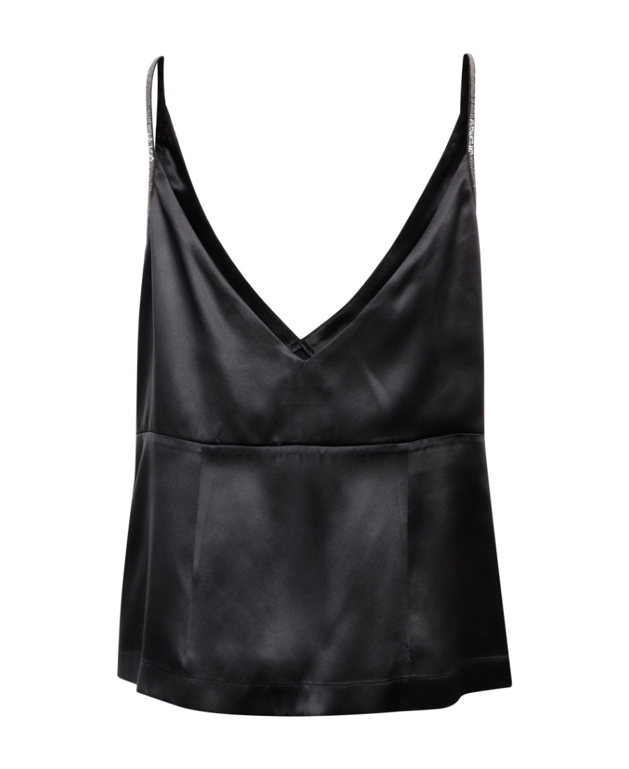 Dries Van Noten Lace-detail Sleeveless Top In Black