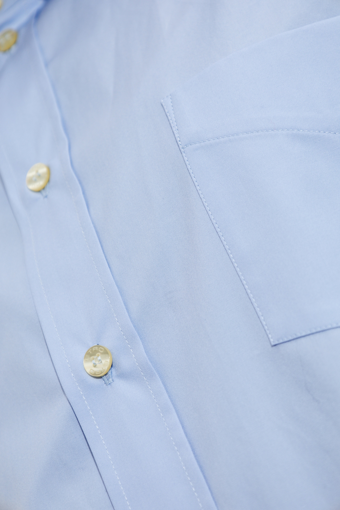 Etro Long-sleeved Shirt In Blue