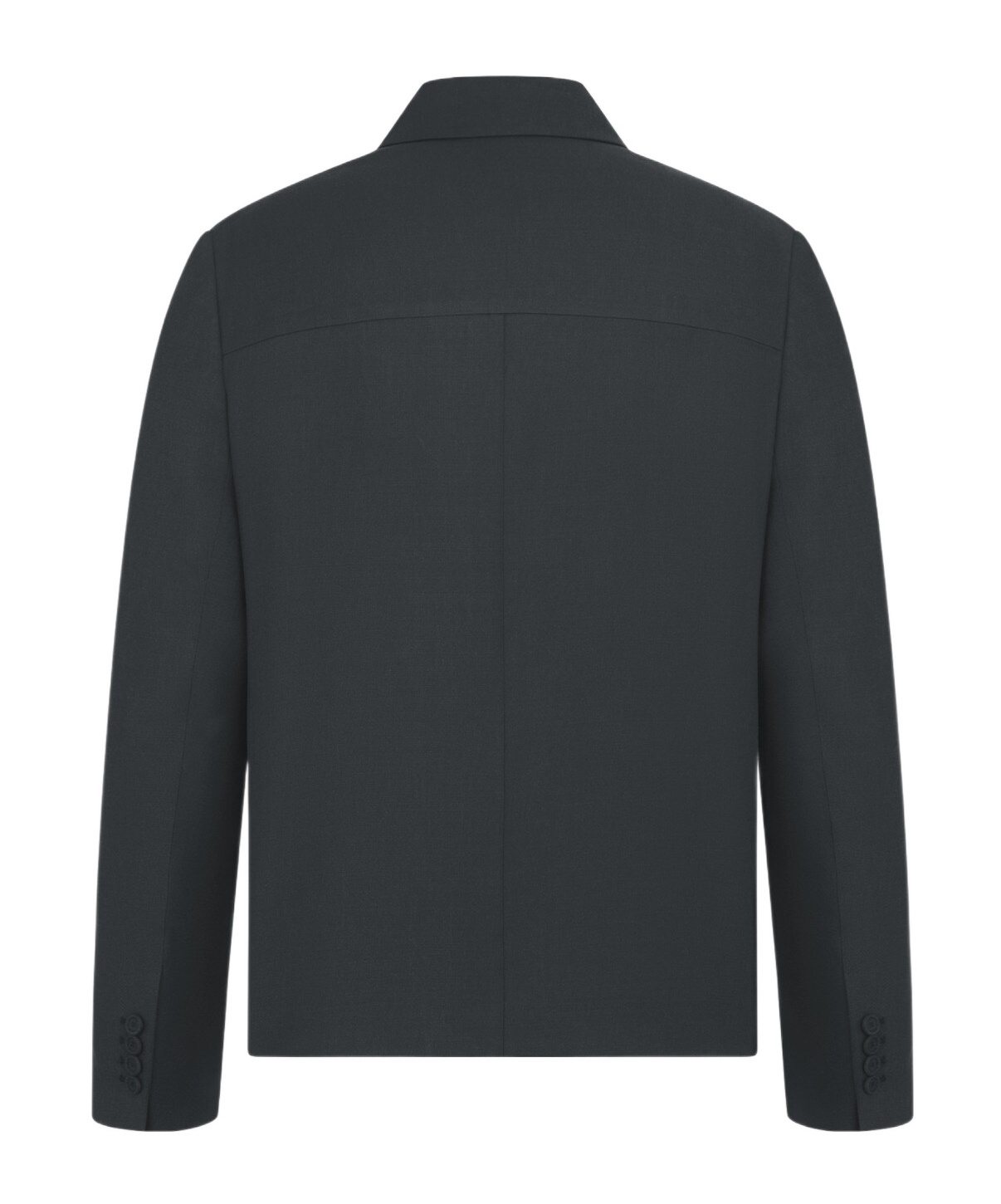 Dior Zipper Wool Blended Leisure Jacket In Black