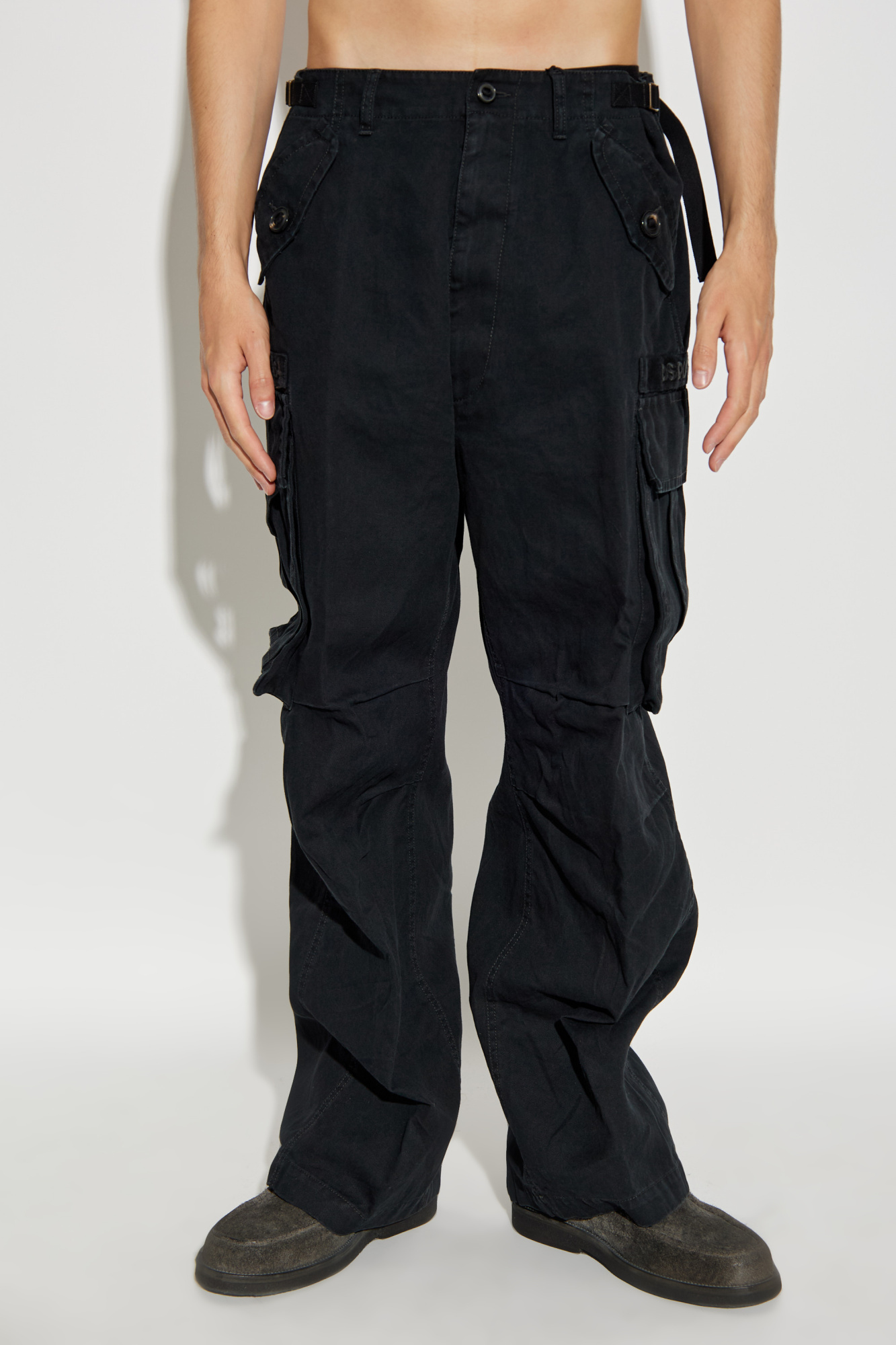 Dsquared2 Waistband Casual Pants In Black