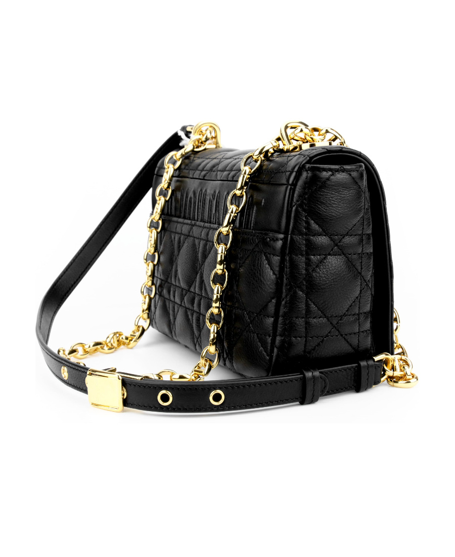DIOR RATTAN PATTERN ANTI-FACE LINE RETRO SATCHEL BAG