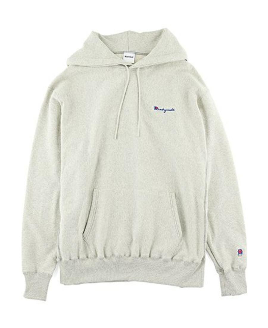Readymade Embroidered Logo Long-sleeve Hoodie In White