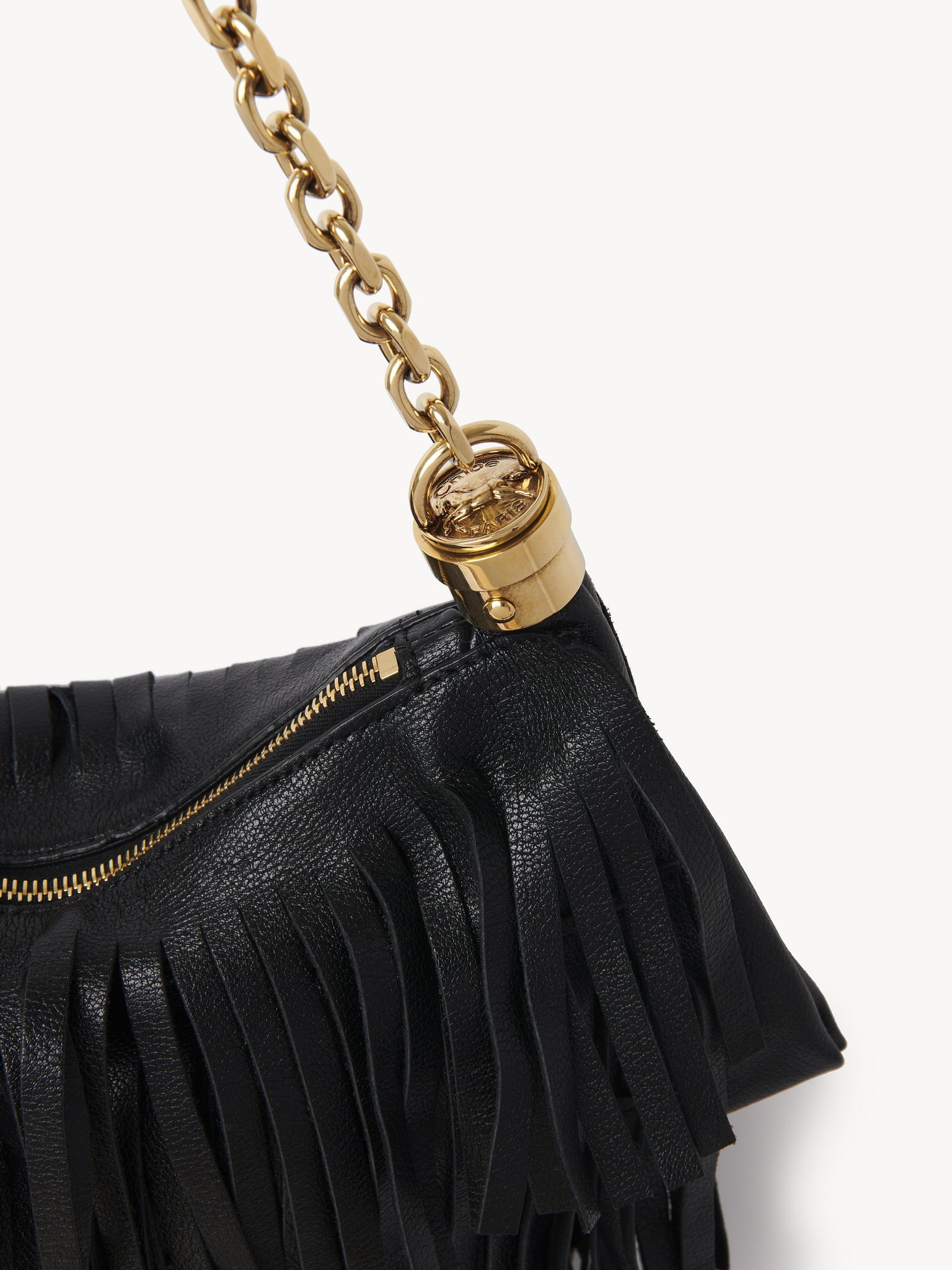 Chloé Small Tassel Shoulder Bag In Black