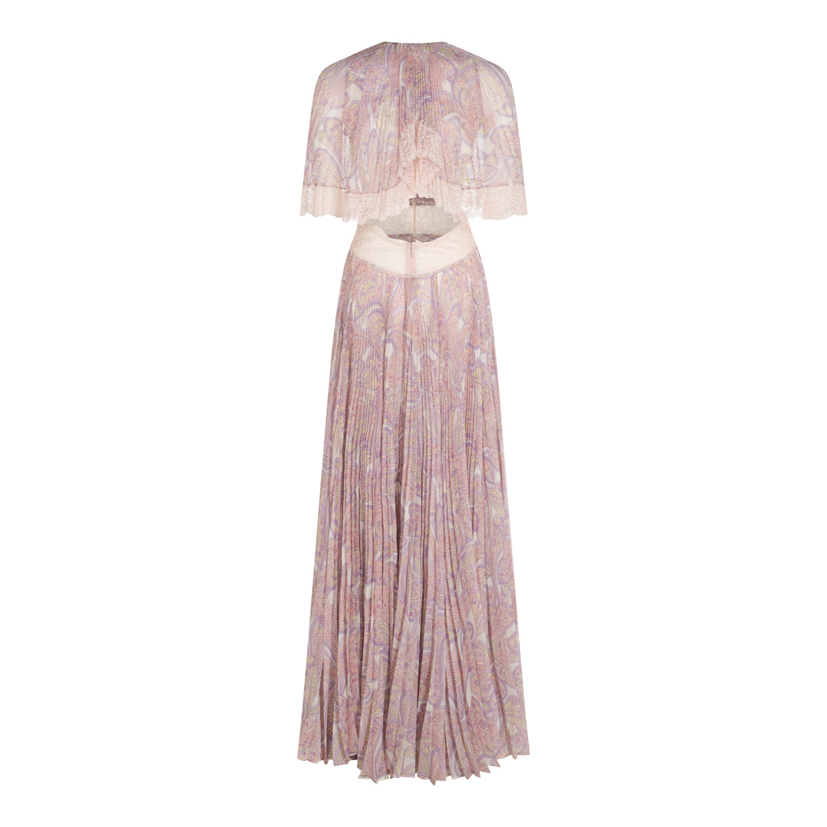 Twinset Robe Longue Plissée « Pantelleria » Avec Imprimé In Pink
