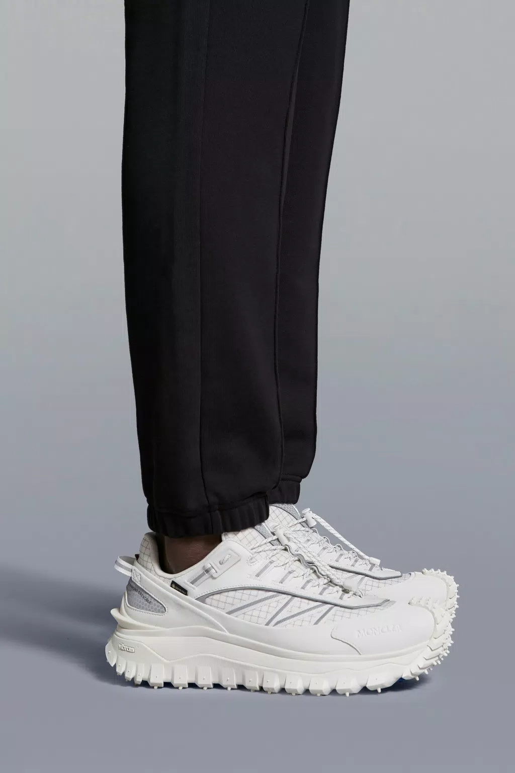 Moncler Raised Seam-detail Track Trousers In Black