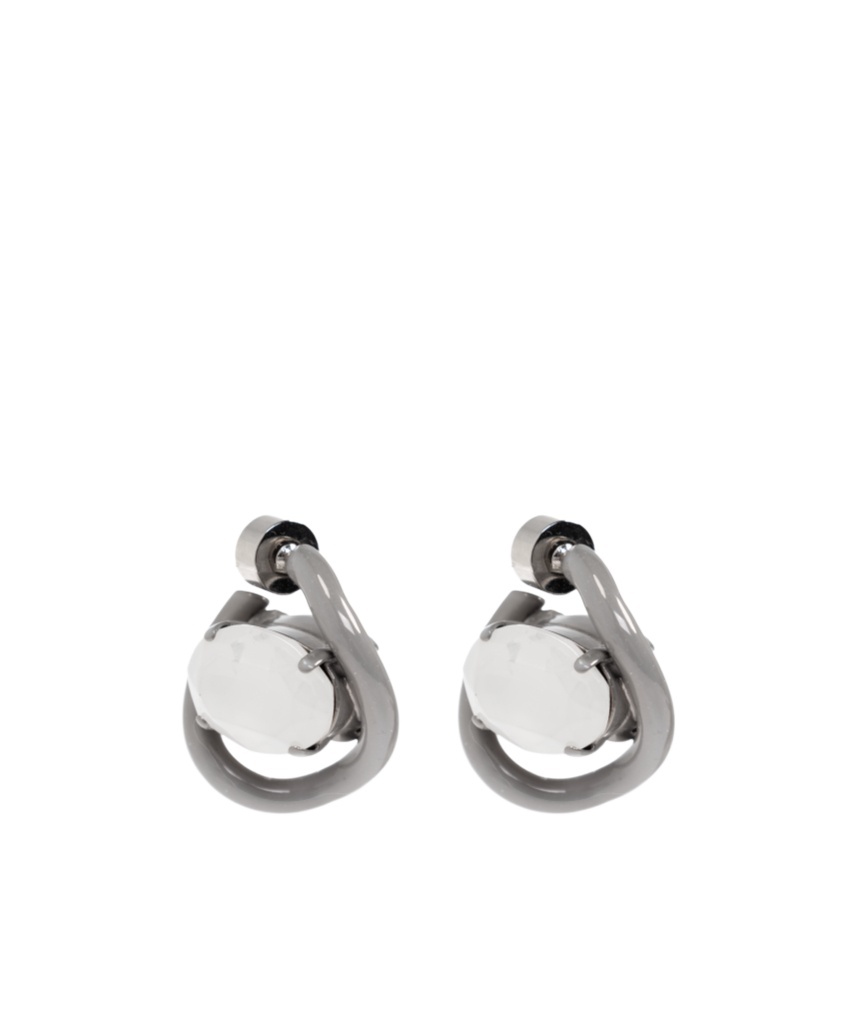 Marni Twisted Earrings In Gray