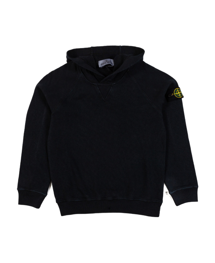 STONE ISLAND STONE ISLAND JUNIOR LOGO PATCH LONG-SLEEVED HOODIE