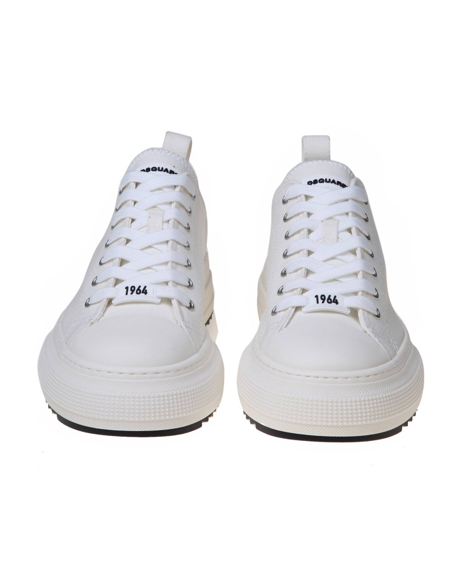 Dsquared2 Man Sneakers White Size 6.5 Textile Fibers In White