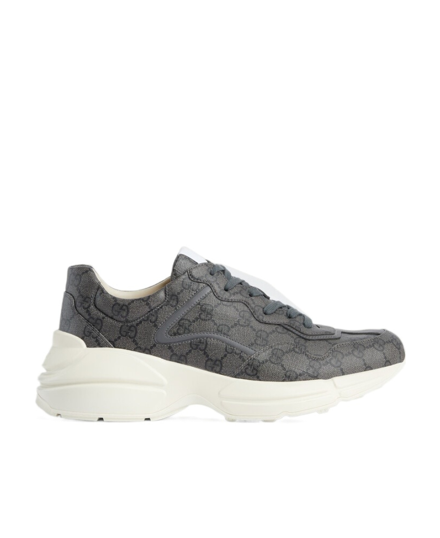 Gucci Rhython Gg Supreme Canvas Sneakers In White