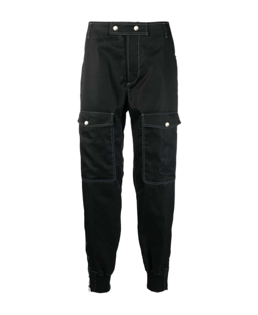 Alexander Mcqueen Tapered-leg Cargo Trousers In Black